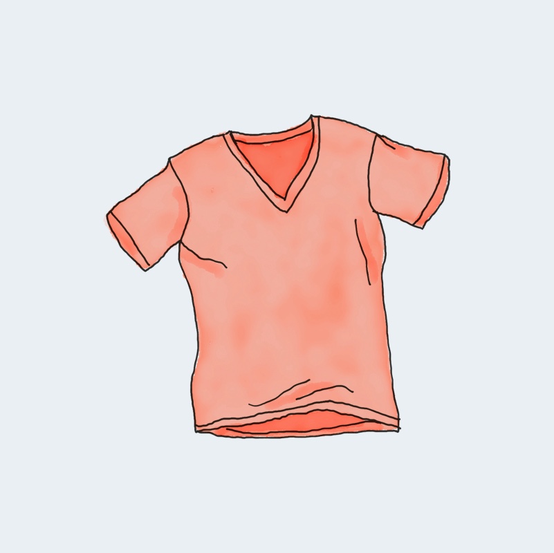 Home Camiseta de cuello en V